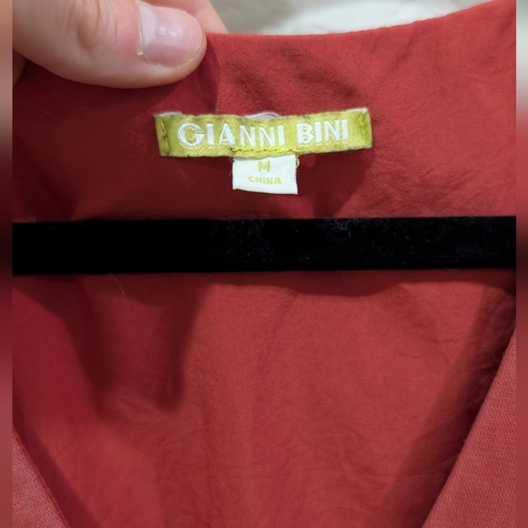 Vintage Gianni Bini Rust Mini Wrap Dress - Picture 3 of 12